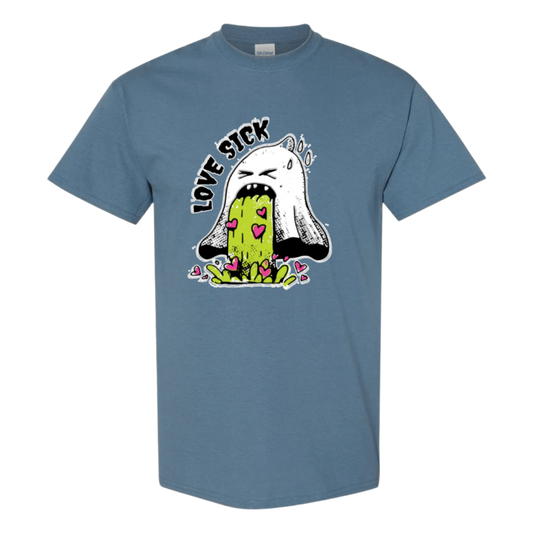 Love Sick Ghost T-Shirt - Funny Valentine's Day Anti - Valentine's Day Tee - StyleSavvy.xyz