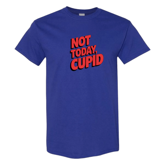 "Not Today Cupid" Matrix Limbo T-Shirt - Front & Back - StyleSavvy.xyz