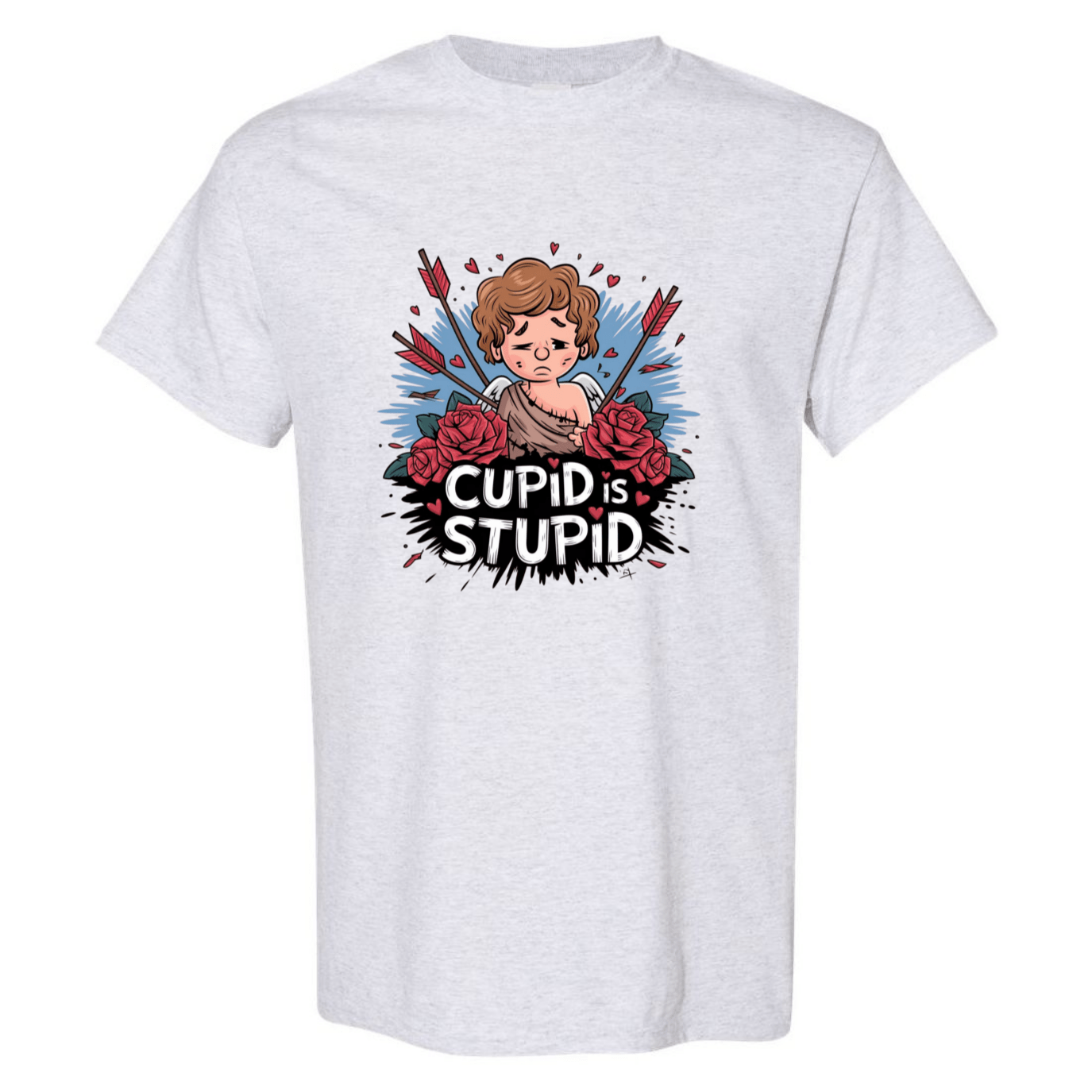 Cupid is Stupid T-Shirt V2 - Funny Anti - Valentine's Day Gift - StyleSavvy.xyz