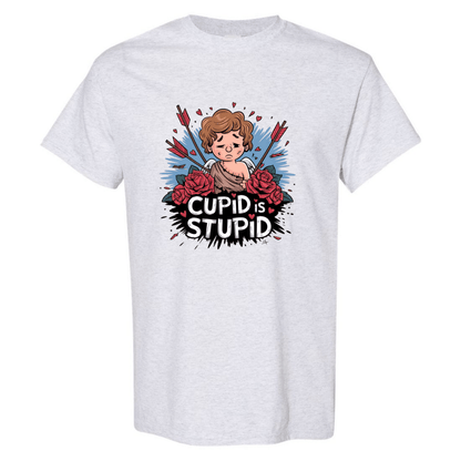 Cupid is Stupid T-Shirt V2 - Funny Anti - Valentine's Day Gift - StyleSavvy.xyz