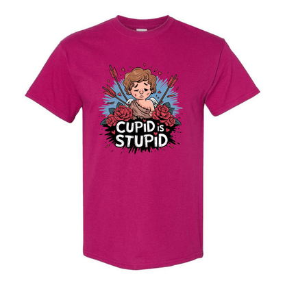 Cupid is Stupid T-Shirt V2 - Funny Anti - Valentine's Day Gift - StyleSavvy.xyz