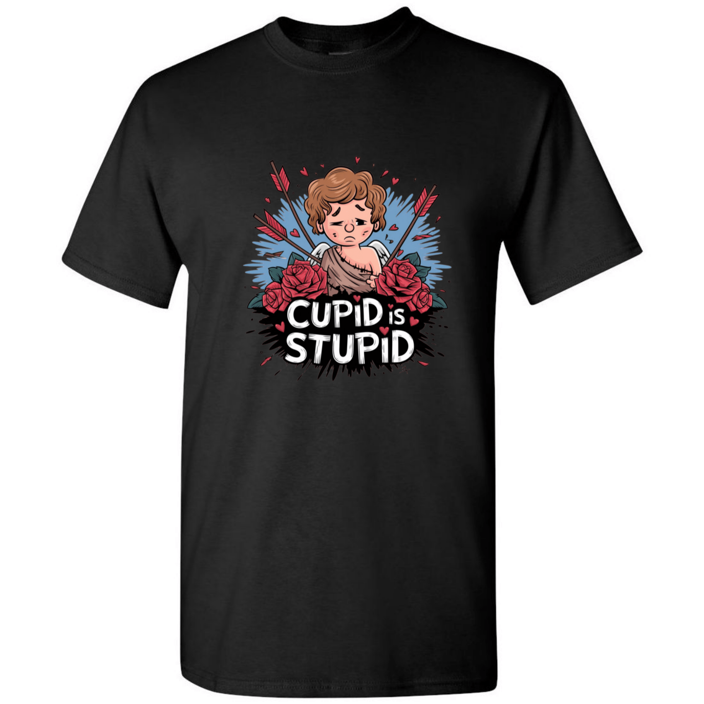 Cupid is Stupid T-Shirt V2 - Funny Anti - Valentine's Day Gift - StyleSavvy.xyz