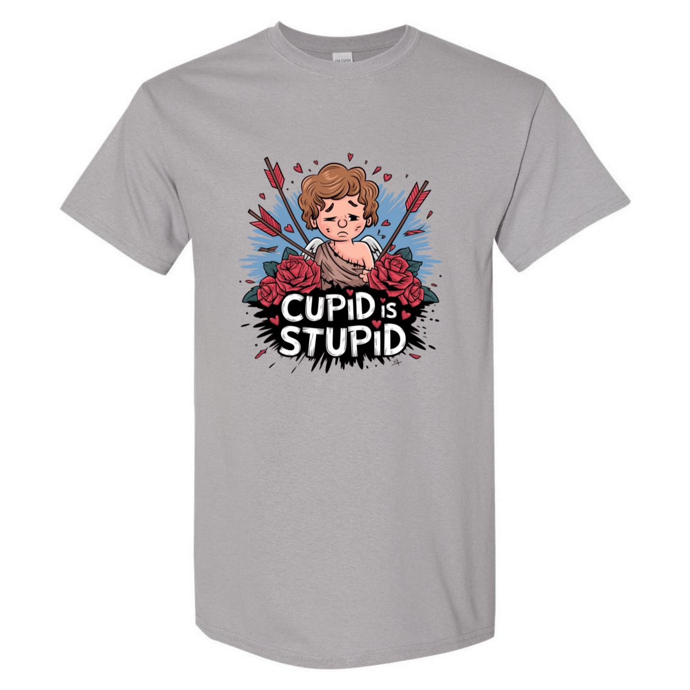 Cupid is Stupid T-Shirt V2 - Funny Anti - Valentine's Day Gift - StyleSavvy.xyz