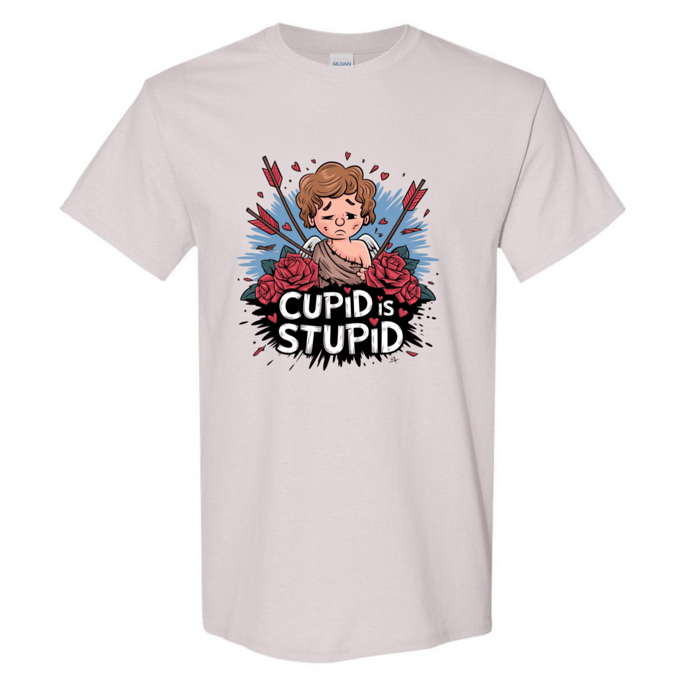 Cupid is Stupid T-Shirt V2 - Funny Anti - Valentine's Day Gift - StyleSavvy.xyz