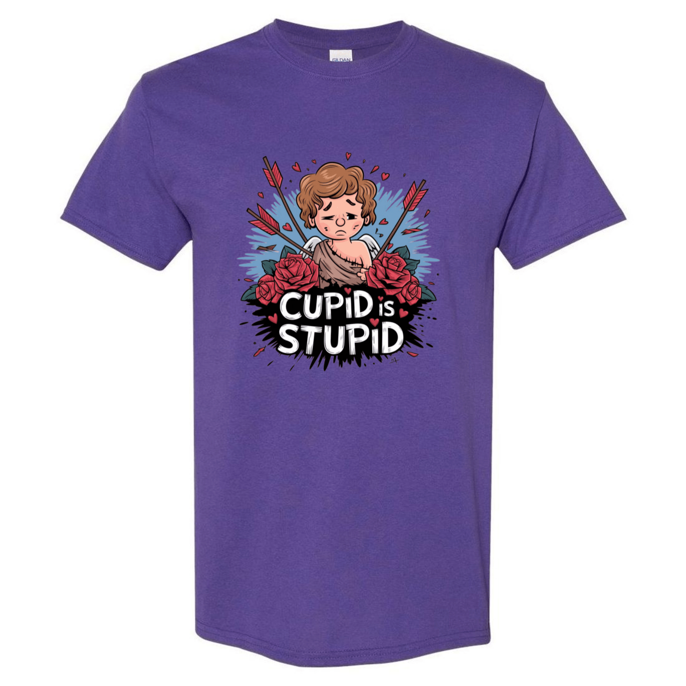 Cupid is Stupid T-Shirt V2 - Funny Anti - Valentine's Day Gift - StyleSavvy.xyz