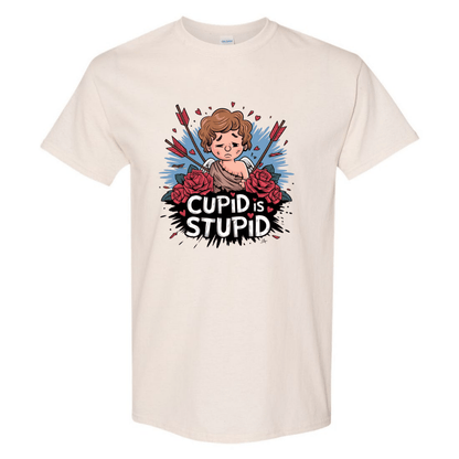 Cupid is Stupid T-Shirt V2 - Funny Anti - Valentine's Day Gift - StyleSavvy.xyz