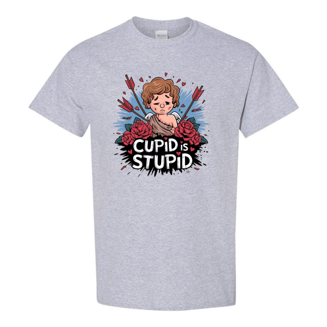 Cupid is Stupid T-Shirt V2 - Funny Anti - Valentine's Day Gift - StyleSavvy.xyz