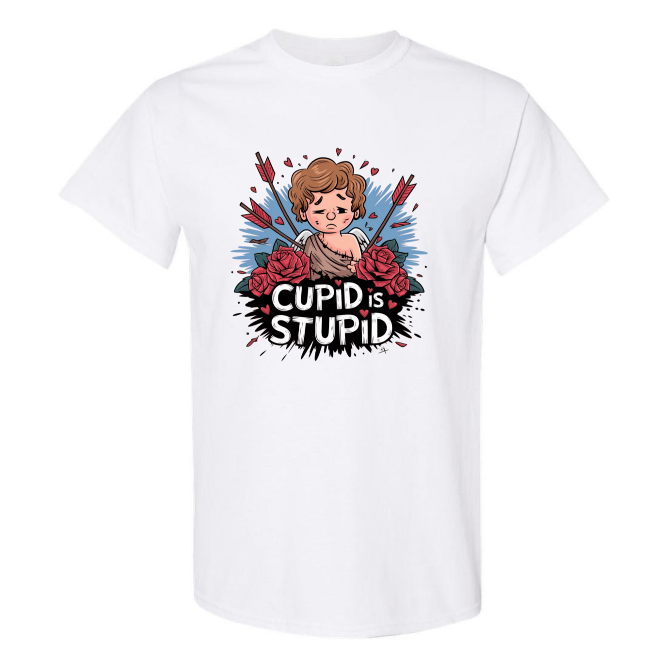 Cupid is Stupid T-Shirt V2 - Funny Anti - Valentine's Day Gift - StyleSavvy.xyz