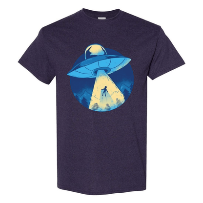 UFO Abduction T-Shirt - Retro Sci - Fi Design - StyleSavvy.xyz