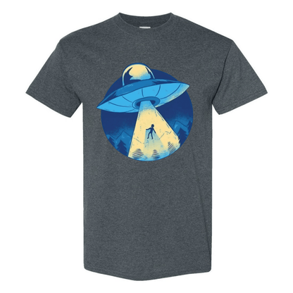 UFO Abduction T-Shirt - Retro Sci - Fi Design - StyleSavvy.xyz