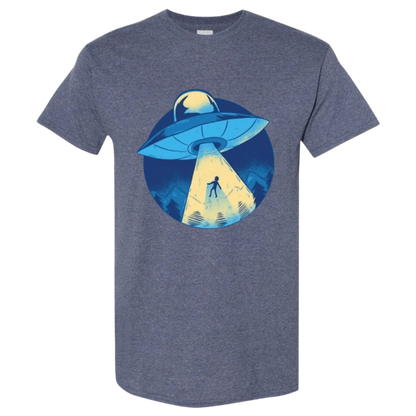 UFO Abduction T-Shirt - Retro Sci - Fi Design - StyleSavvy.xyz