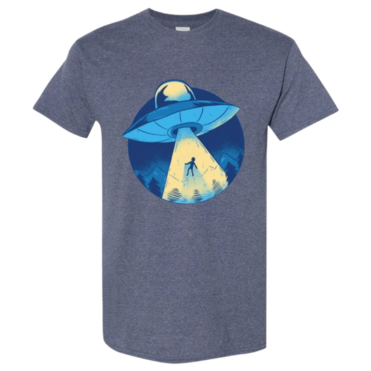 UFO Abduction T-Shirt - Retro Sci - Fi Design - StyleSavvy.xyz