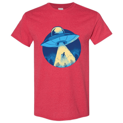 UFO Abduction T-Shirt - Retro Sci - Fi Design - StyleSavvy.xyz