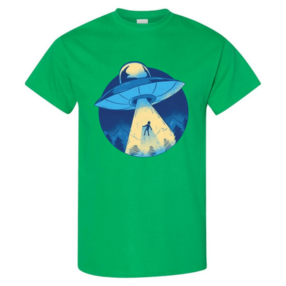 UFO Abduction T-Shirt - Retro Sci - Fi Design - StyleSavvy.xyz