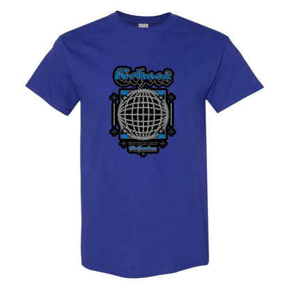 Echoes of the Globe: Chain - Linked Earth T-Shirt - Unique Graphic Tee for Style & Sustainability - StyleSavvy.xyz