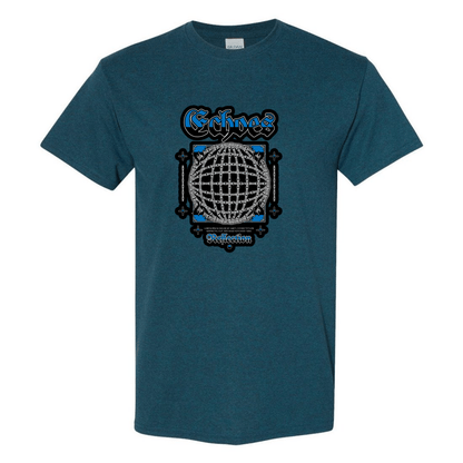 Echoes of the Globe: Chain - Linked Earth T-Shirt - Unique Graphic Tee for Style & Sustainability - StyleSavvy.xyz