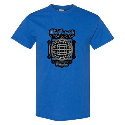 Echoes of the Globe: Chain - Linked Earth T-Shirt - Unique Graphic Tee for Style & Sustainability - StyleSavvy.xyz