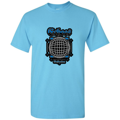 Echoes of the Globe: Chain - Linked Earth T-Shirt - Unique Graphic Tee for Style & Sustainability - StyleSavvy.xyz