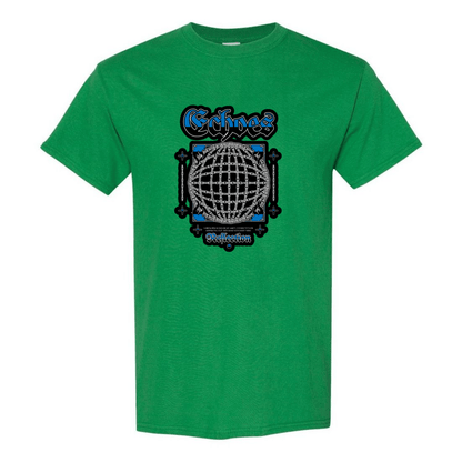 Echoes of the Globe: Chain - Linked Earth T-Shirt - Unique Graphic Tee for Style & Sustainability - StyleSavvy.xyz