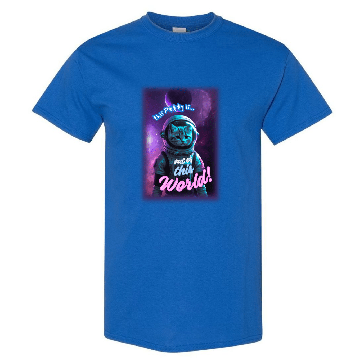 This P*$$¥ is Out of This World! – Funny Space Cat Astronaut T-Shirt - StyleSavvy.xyz