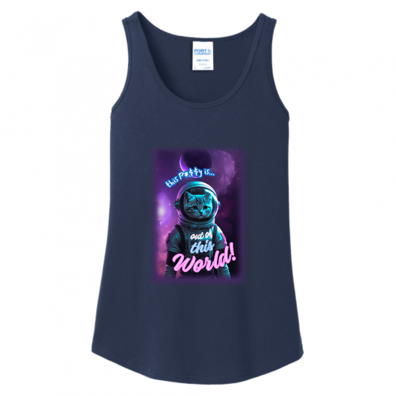 This P*$$¥ is Out of This World! – Funny Space Cat Astronaut T-Shirt - StyleSavvy.xyz