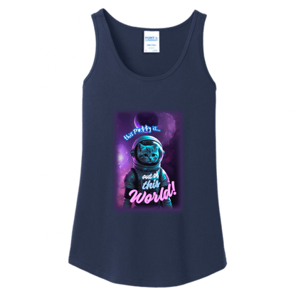 This P*$$¥ is Out of This World! – Funny Space Cat Astronaut T-Shirt - StyleSavvy.xyz