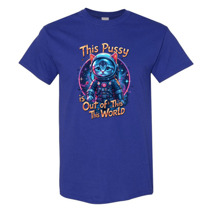 Cosmic Kitty: Out of This World Sass T-Shirt - StyleSavvy.xyz