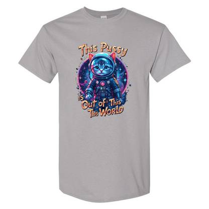 Cosmic Kitty: Out of This World Sass T-Shirt - StyleSavvy.xyz