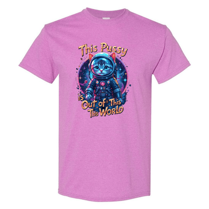 Cosmic Kitty: Out of This World Sass T-Shirt - StyleSavvy.xyz