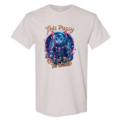 Cosmic Kitty: Out of This World Sass T-Shirt - StyleSavvy.xyz