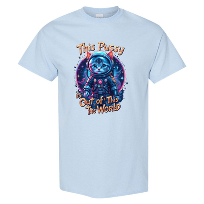 Cosmic Kitty: Out of This World Sass T-Shirt - StyleSavvy.xyz