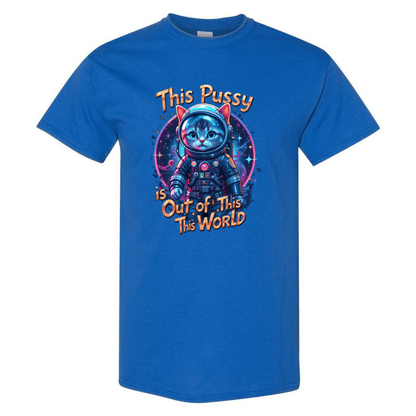 Cosmic Kitty: Out of This World Sass T-Shirt - StyleSavvy.xyz