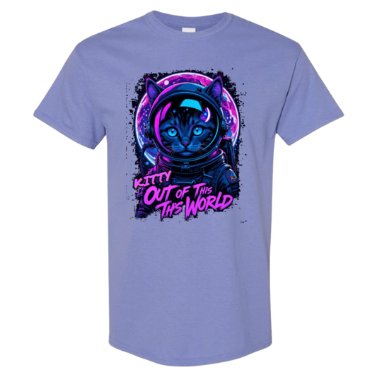 Kitty Outta This World Tee - SSXYZ - StyleSavvy.xyz