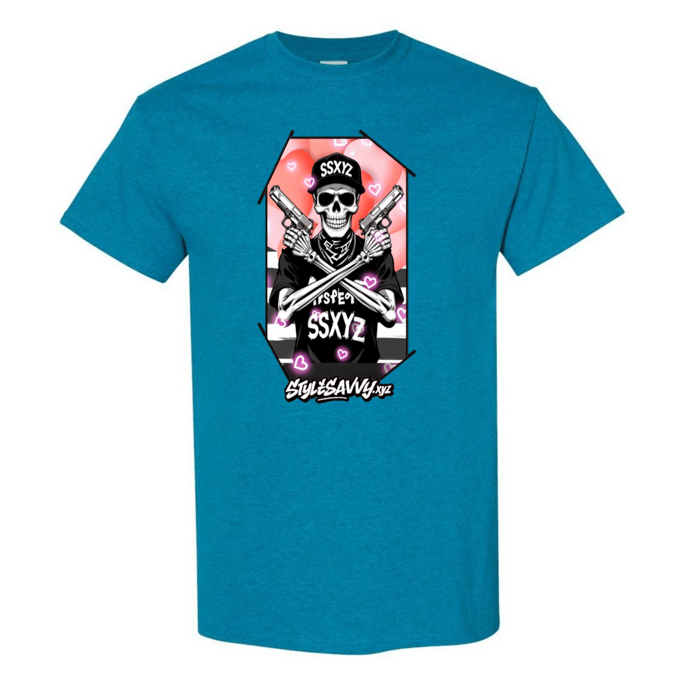 Love & Lead Skull T-Shirt - SSXYZ - StyleSavvy.xyz