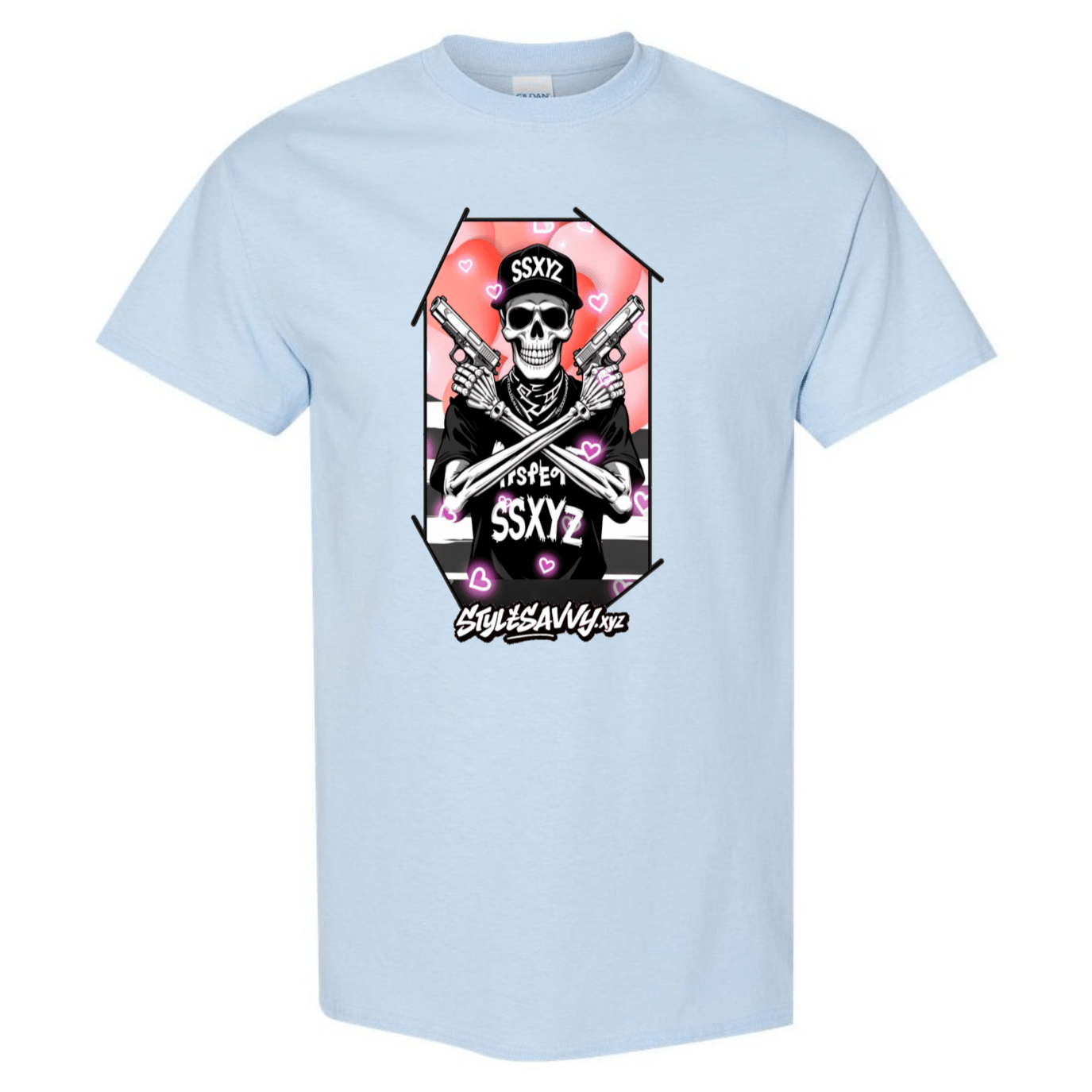 Love & Lead Skull T-Shirt - SSXYZ - StyleSavvy.xyz
