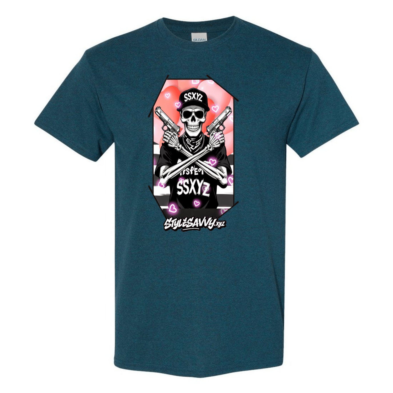 Love & Lead Skull T-Shirt - SSXYZ - StyleSavvy.xyz