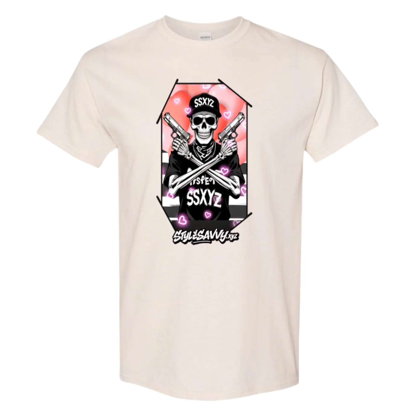 Love & Lead Skull T-Shirt - SSXYZ - StyleSavvy.xyz