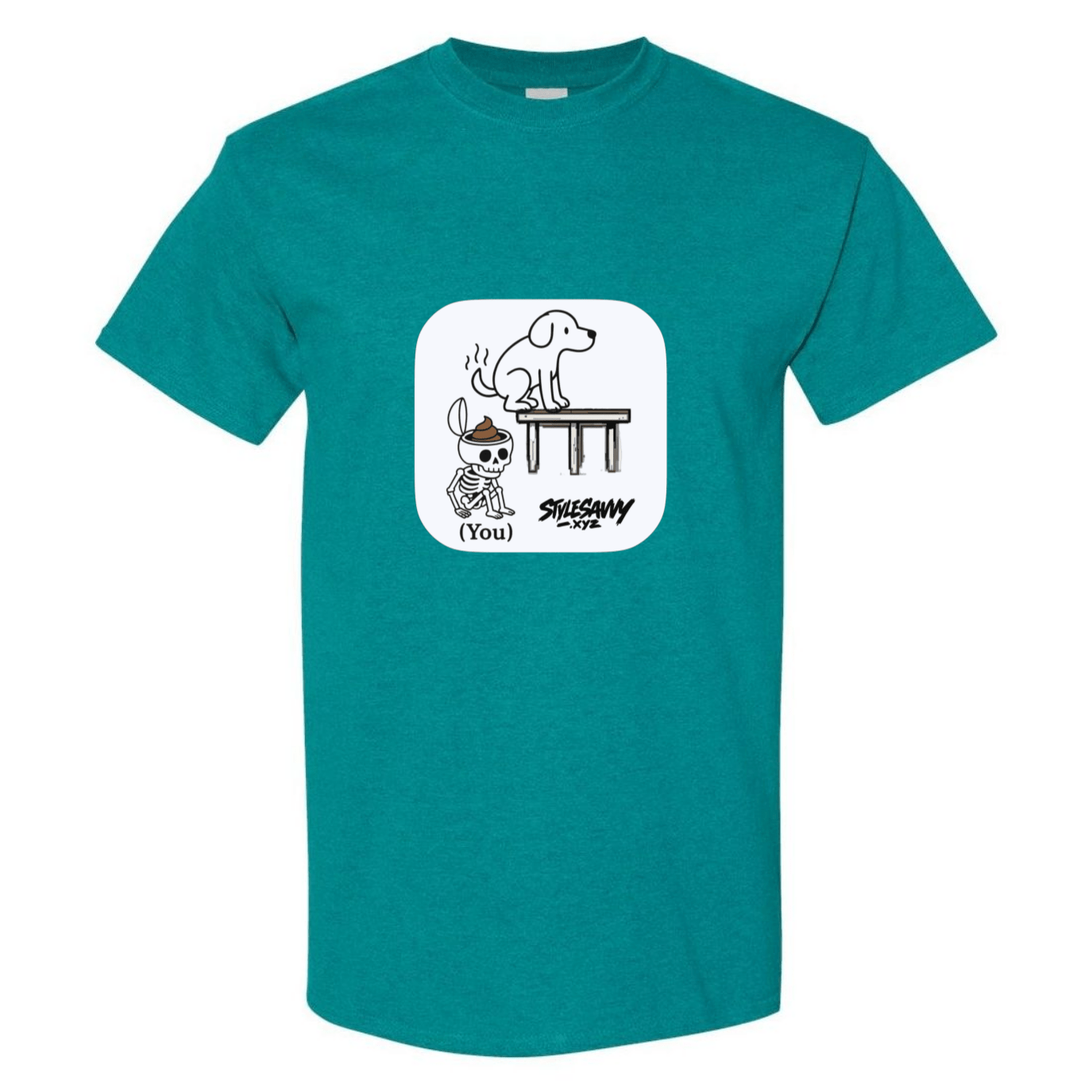"Doggy Brain Dump" tee - SSXYZ - StyleSavvy.xyz