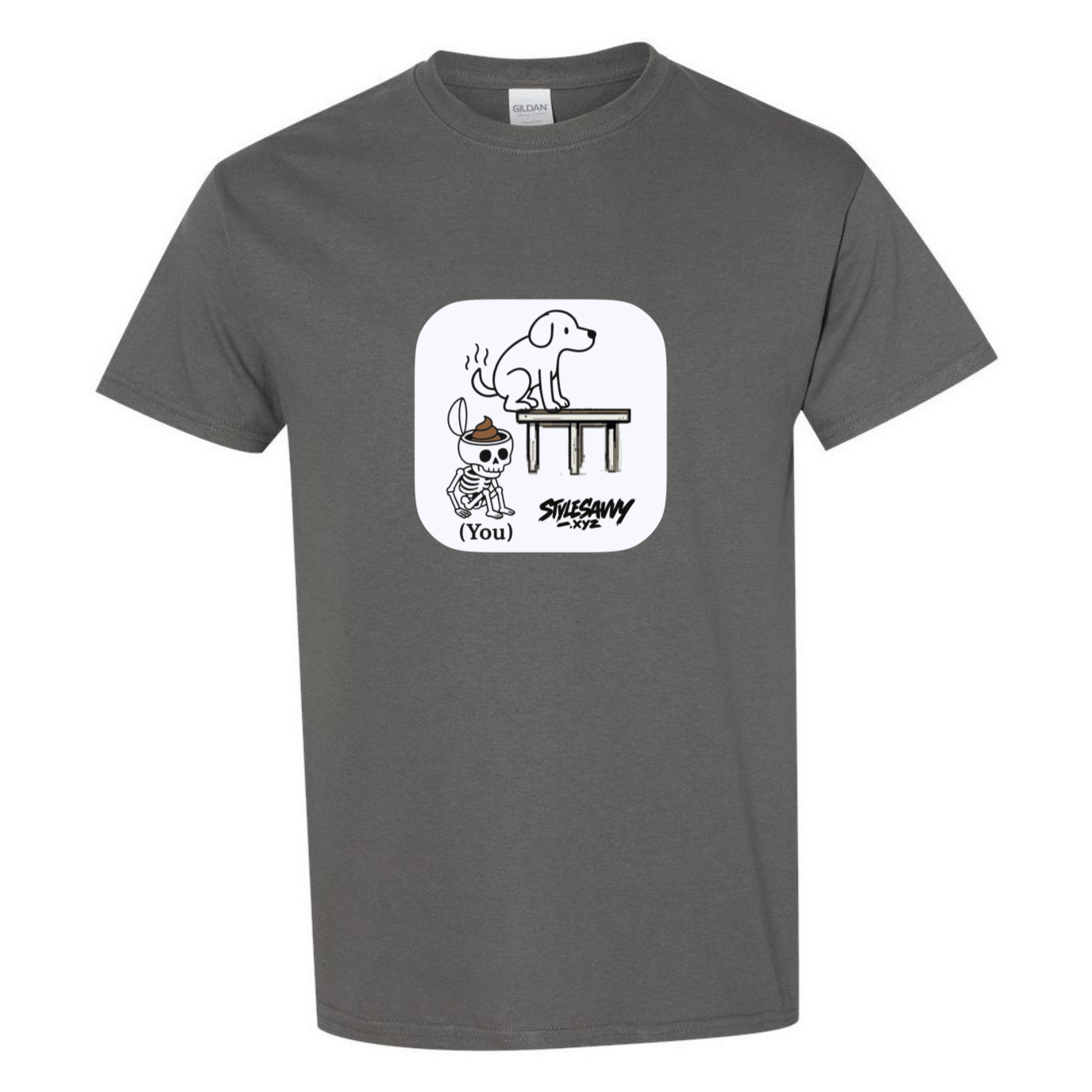 "Doggy Brain Dump" tee - SSXYZ - StyleSavvy.xyz