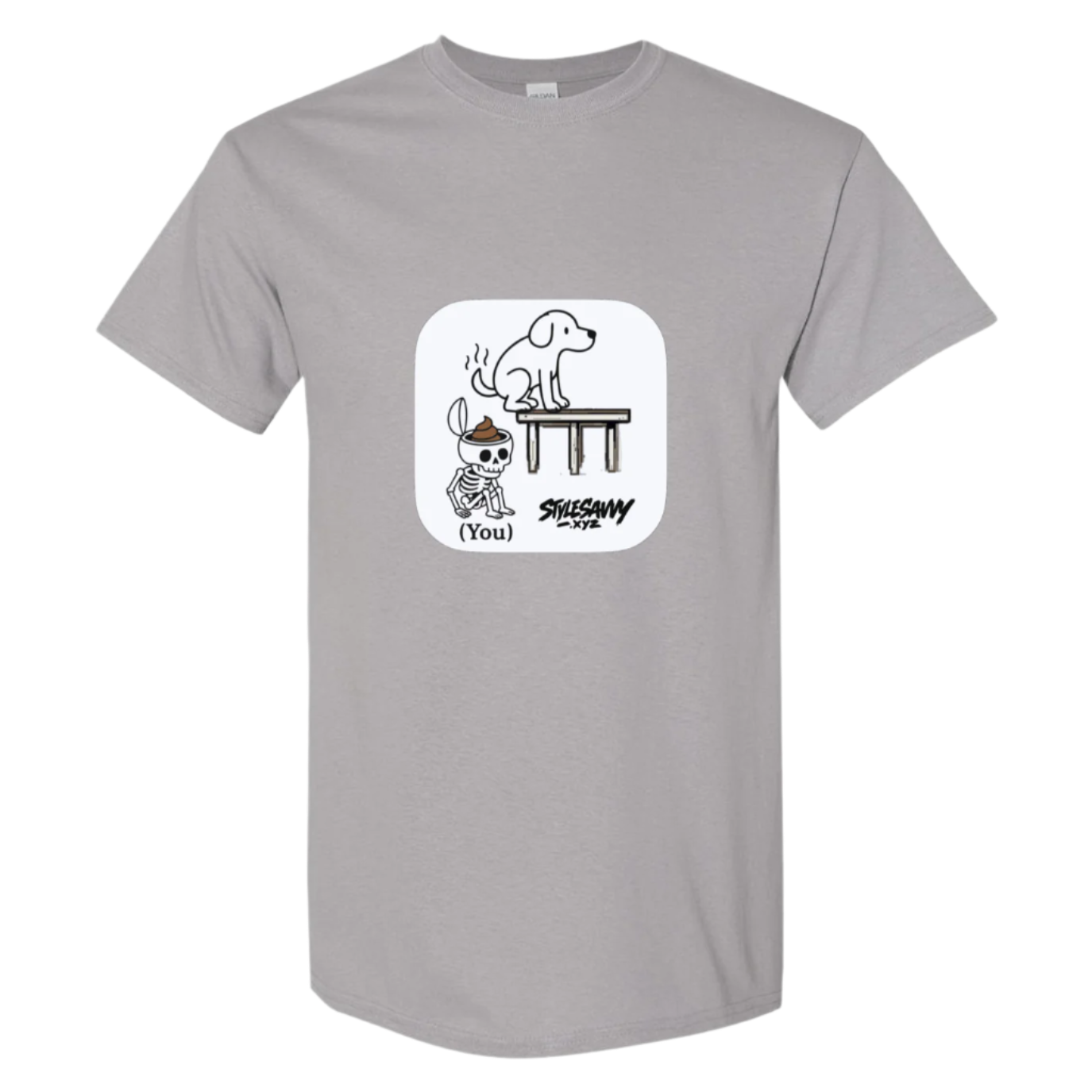 "Doggy Brain Dump" tee - SSXYZ - StyleSavvy.xyz