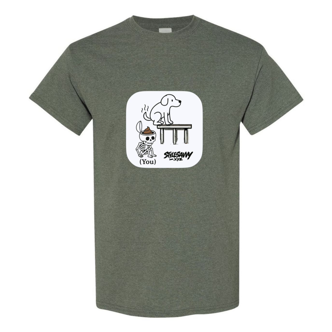 "Doggy Brain Dump" tee - SSXYZ - StyleSavvy.xyz