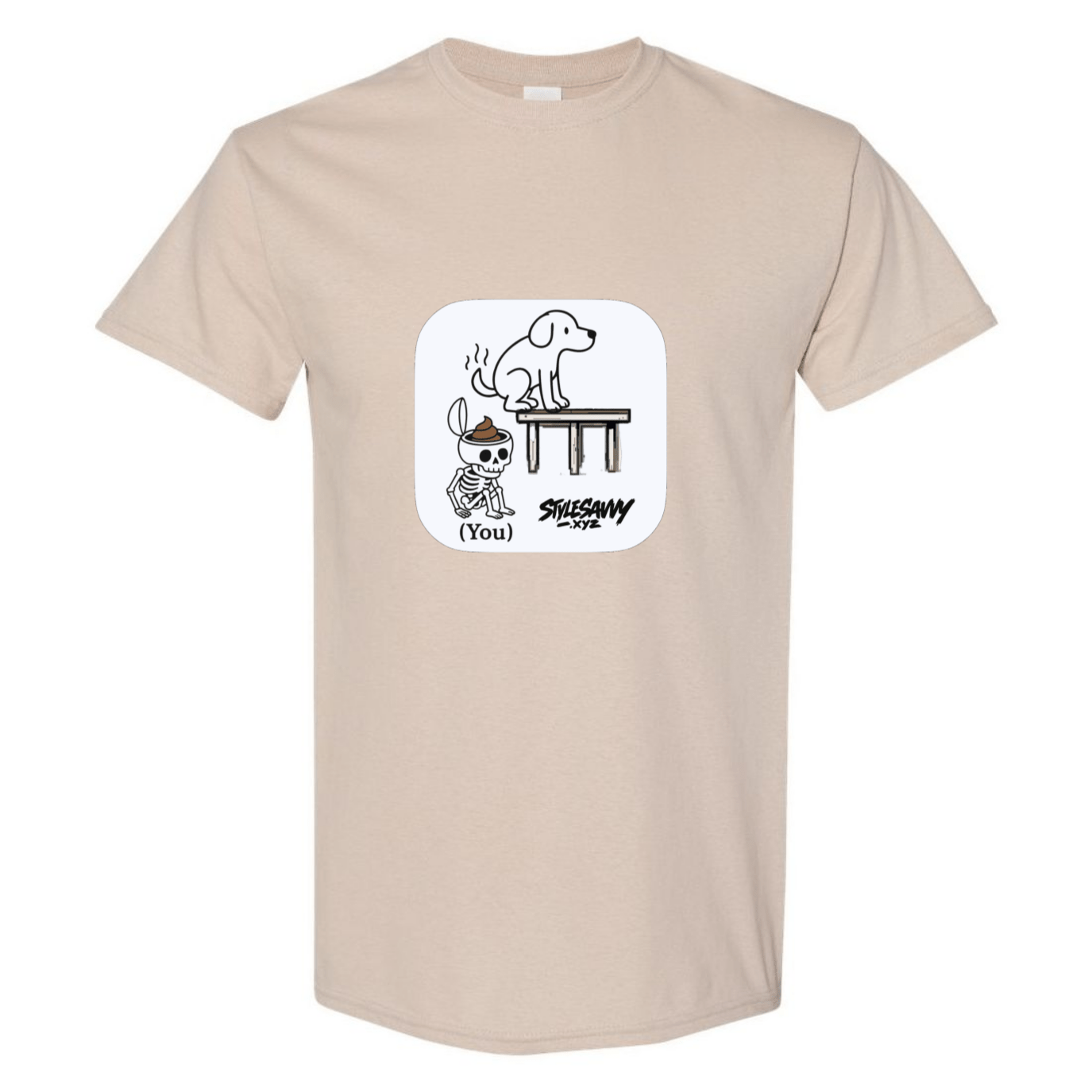"Doggy Brain Dump" tee - SSXYZ - StyleSavvy.xyz