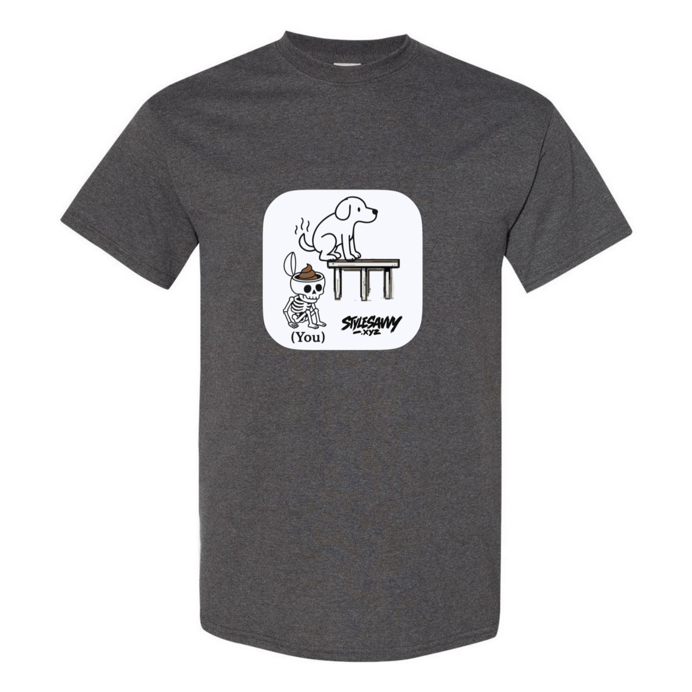 "Doggy Brain Dump" tee - SSXYZ - StyleSavvy.xyz