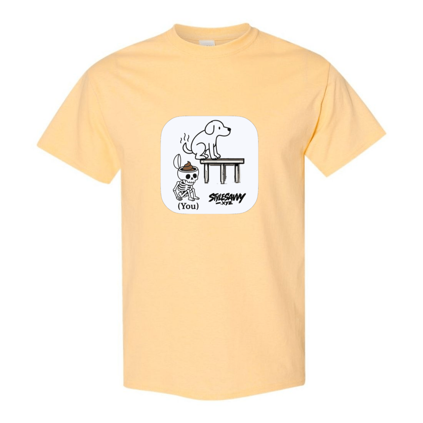 "Doggy Brain Dump" tee - SSXYZ - StyleSavvy.xyz