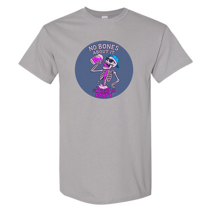 "No Bones About It, I'm Here to Party" Skeleton Tee V2 - SSXYZ