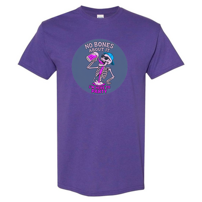 "No Bones About It, I'm Here to Party" Skeleton Tee V2 - SSXYZ