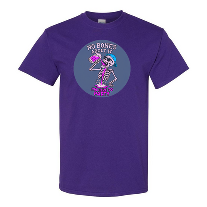 "No Bones About It, I'm Here to Party" Skeleton Tee V2 - SSXYZ