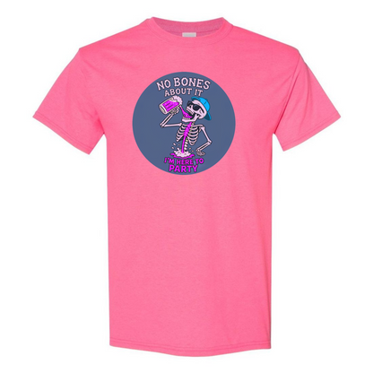 "No Bones About It, I'm Here to Party" Skeleton Tee V2 - SSXYZ