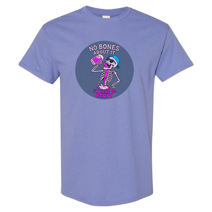 "No Bones About It, I'm Here to Party" Skeleton Tee V2 - SSXYZ