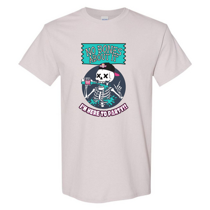 "No Bones About It, I'm Here to Party" Skeleton Tee V1 - SSXYZ